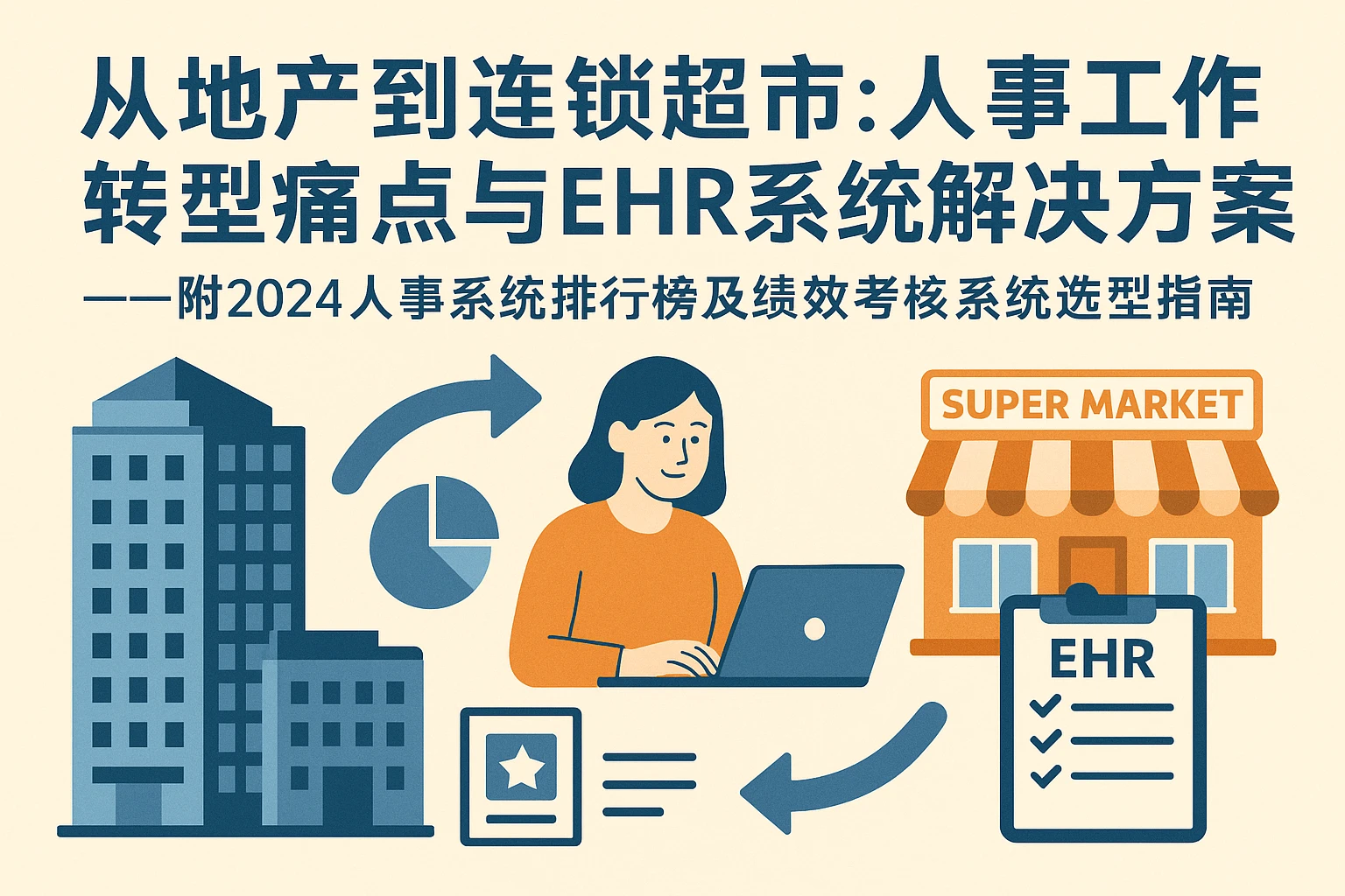 从地产到连锁超市：人事工作转型痛点与EHR系统解决方案——附2024人事系统排行榜及绩效考核系统选型指南