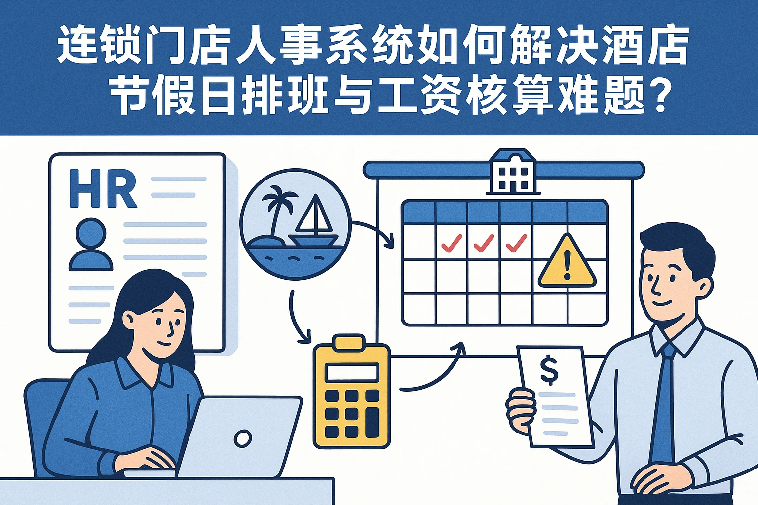 连锁门店人事系统如何解决酒店节假日排班与工资核算难题？