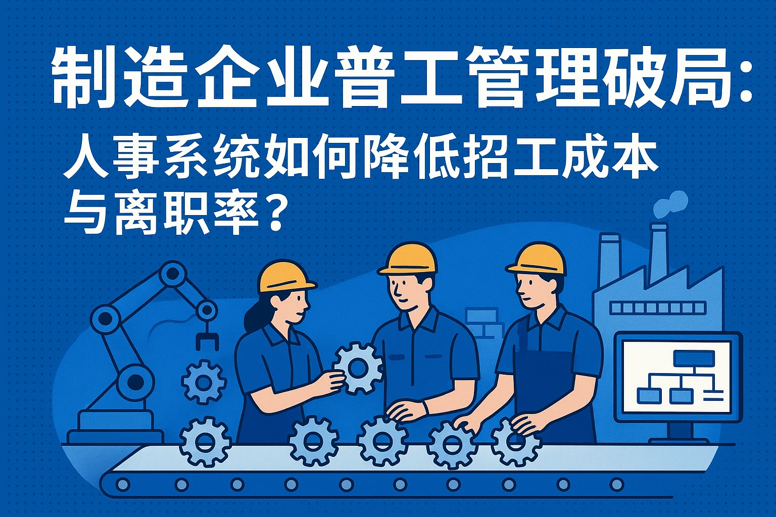 制造企业普工管理破局：人事系统如何降低招工成本与离职率？