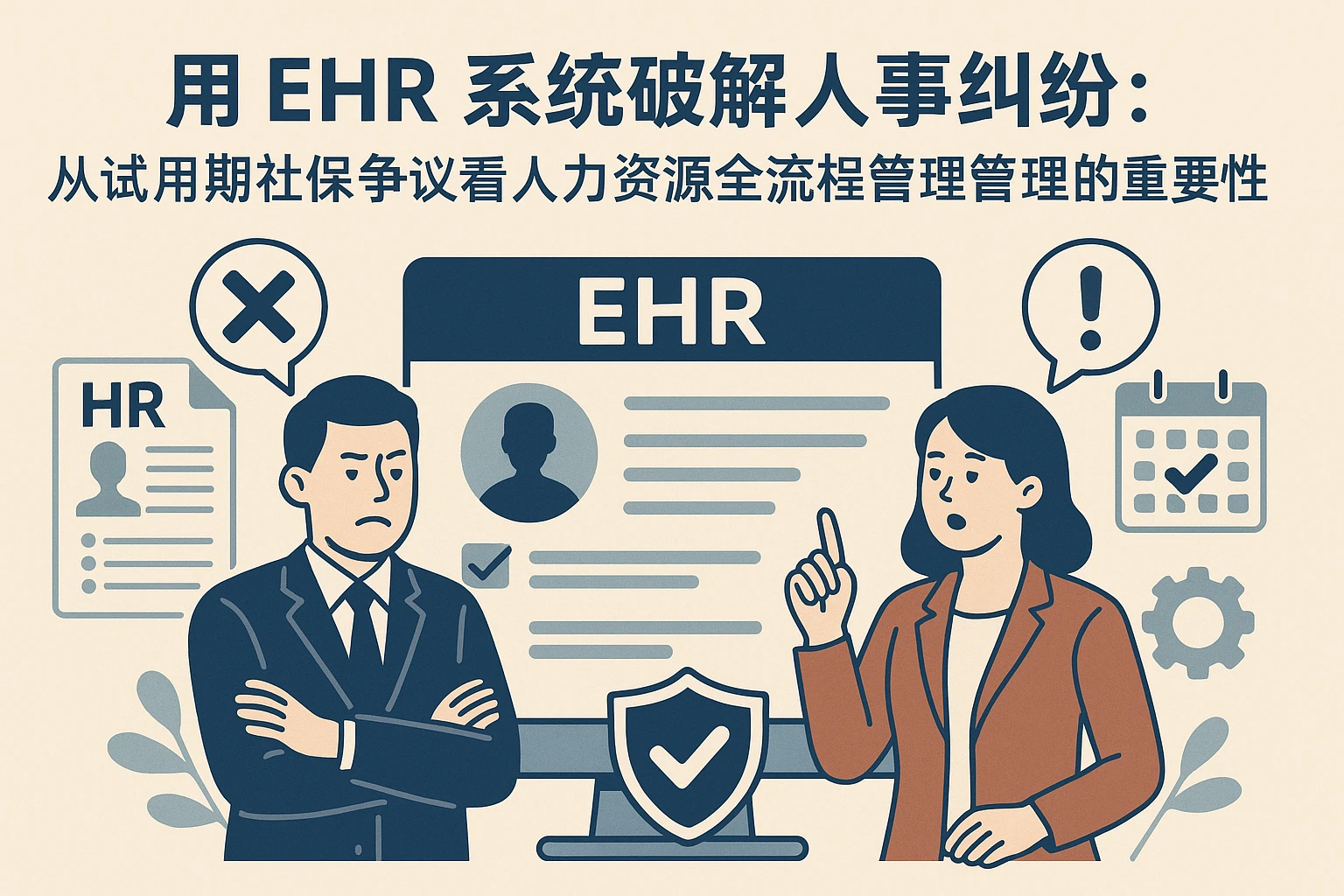 用EHR系统破解人事纠纷：从试用期社保争议看人力资源全流程管理的重要性
