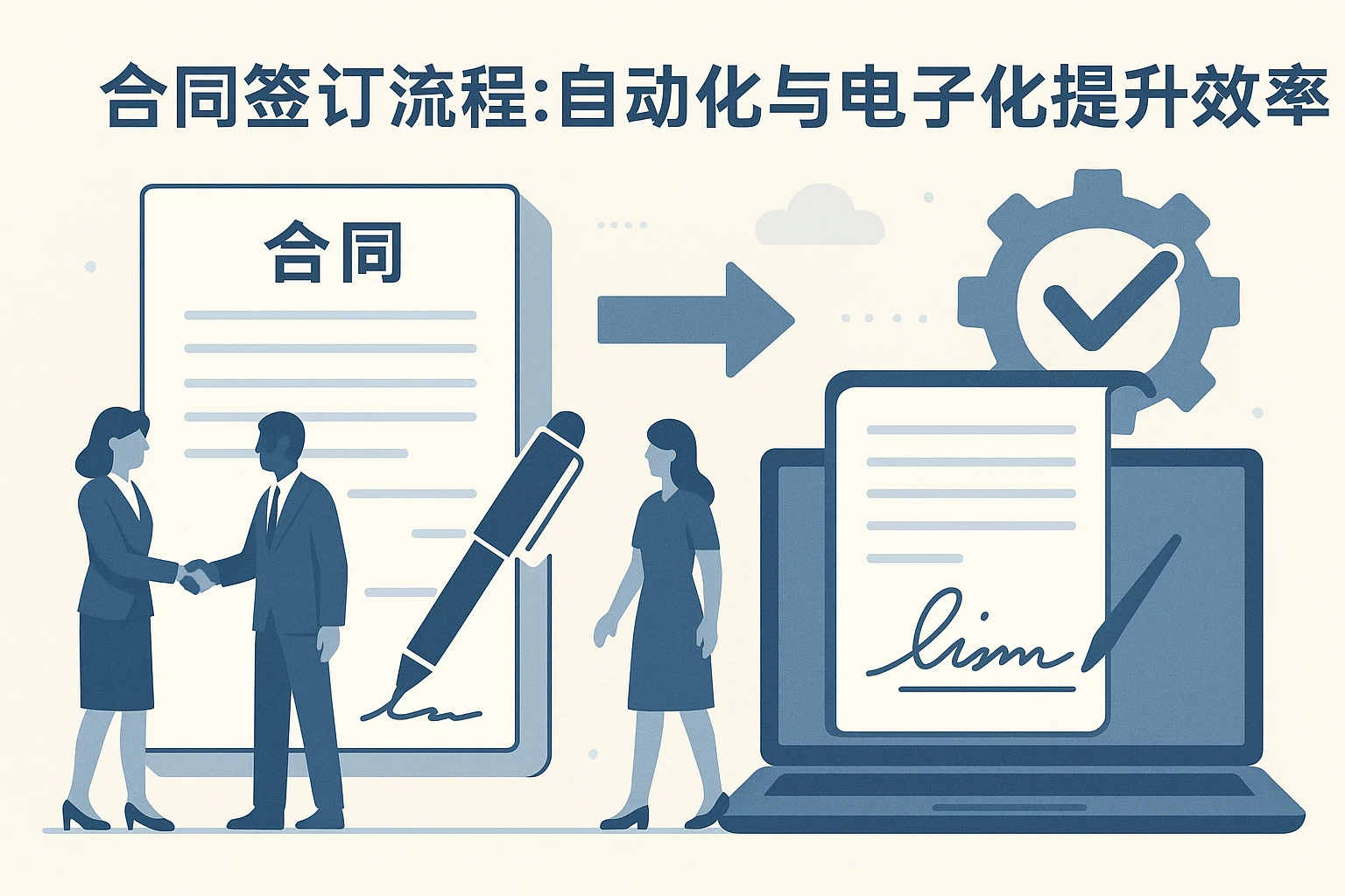 2. 合同签订流程：自动化与电子化提升效率