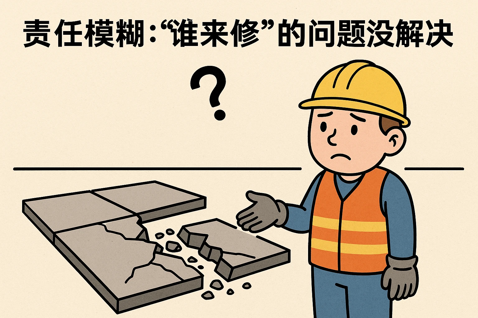 2. 责任模糊：“谁来修”的问题没解决