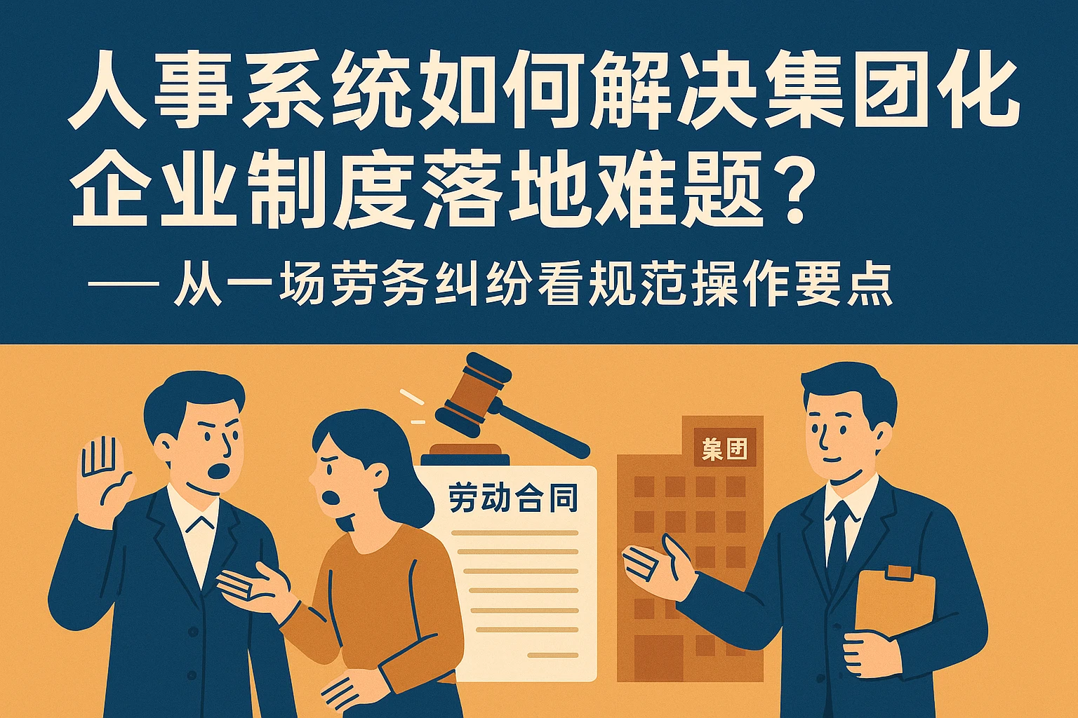 人事系统如何解决集团化企业制度落地难题？——从一场劳务纠纷看规范操作要点