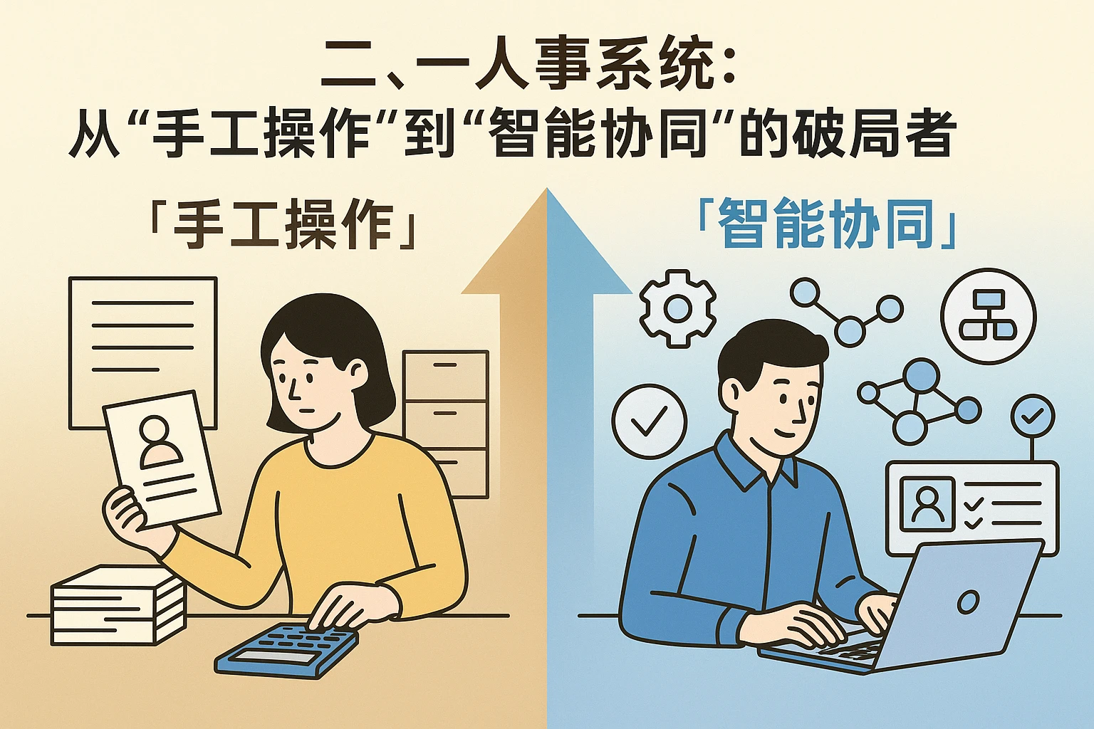二、人事系统：从“手工操作”到“智能协同”的破局者