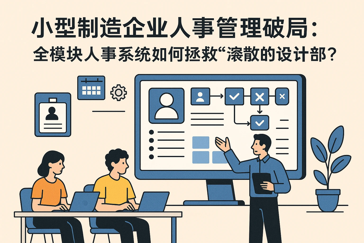 小型制造企业人事管理破局：全模块人事系统如何拯救“涣散的设计部”？