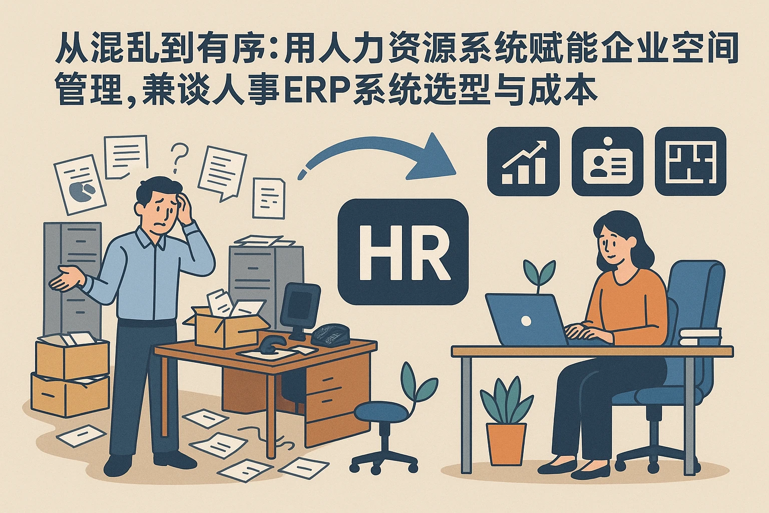 从混乱到有序：用人力资源系统赋能企业空间管理，兼谈人事ERP系统选型与成本