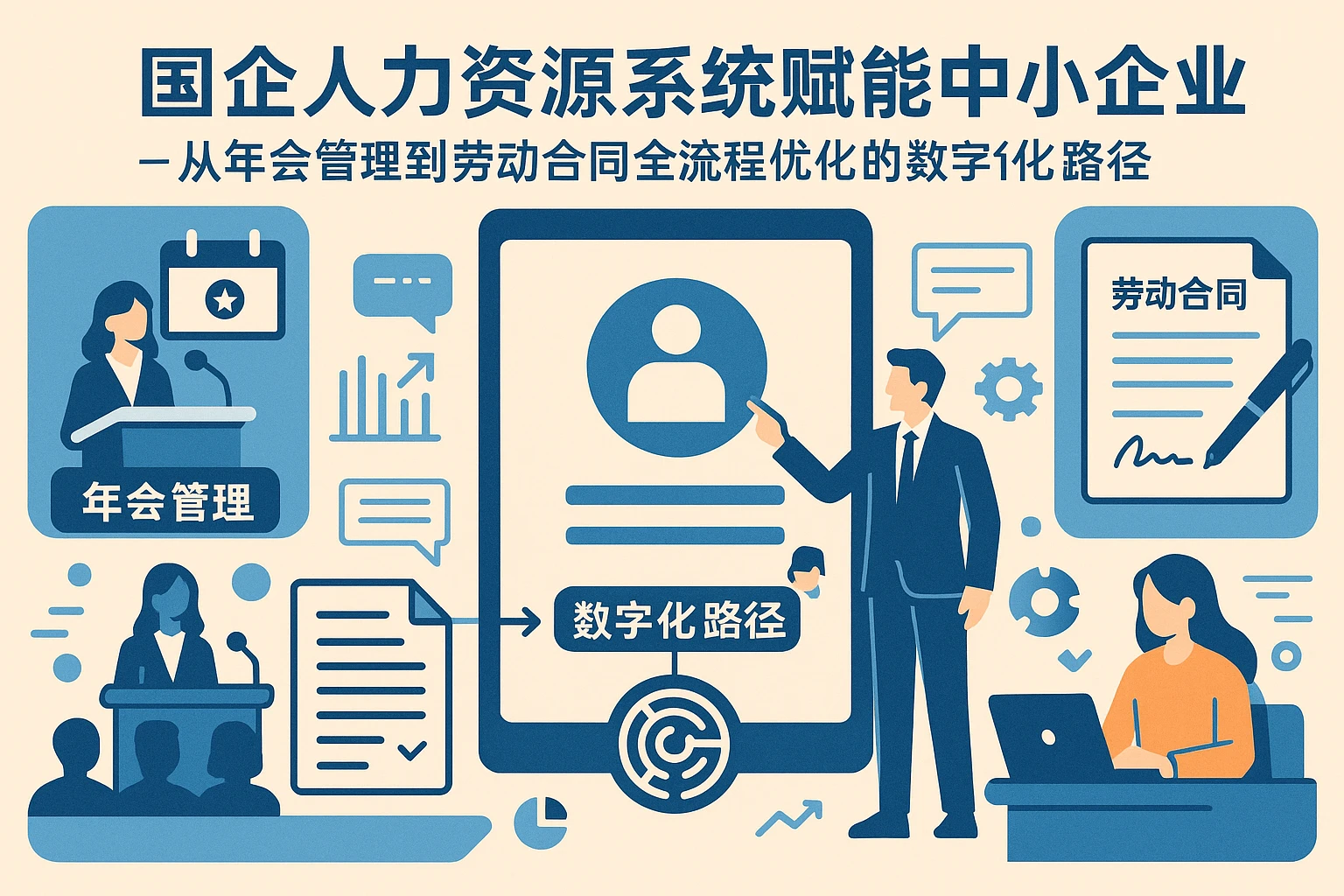 国企人力资源系统赋能中小企业：从年会管理到劳动合同全流程优化的数字化路径