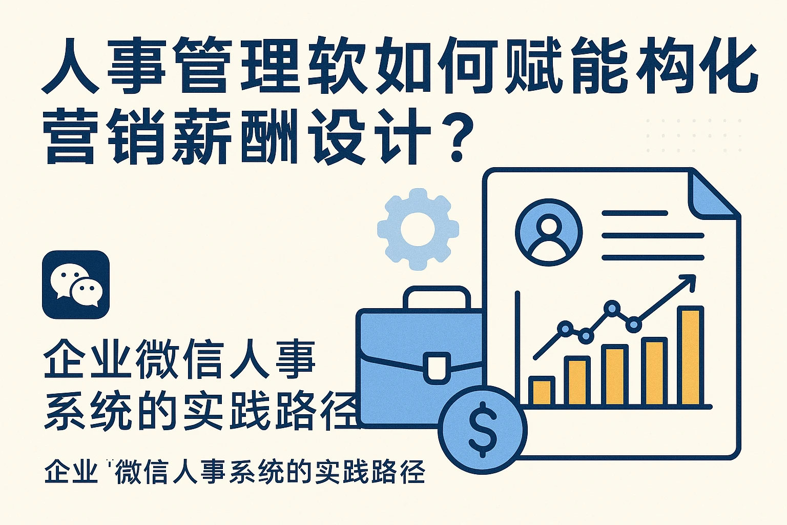 人事管理软件如何赋能结构化营销薪酬设计？企业微信人事系统的实践路径