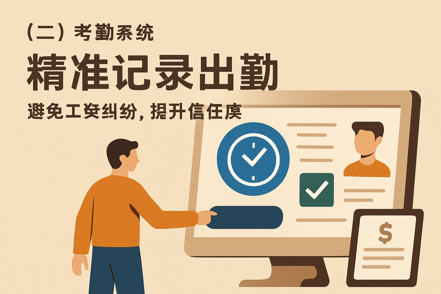 （二）考勤系统：精准记录出勤，避免工资纠纷，提升信任度