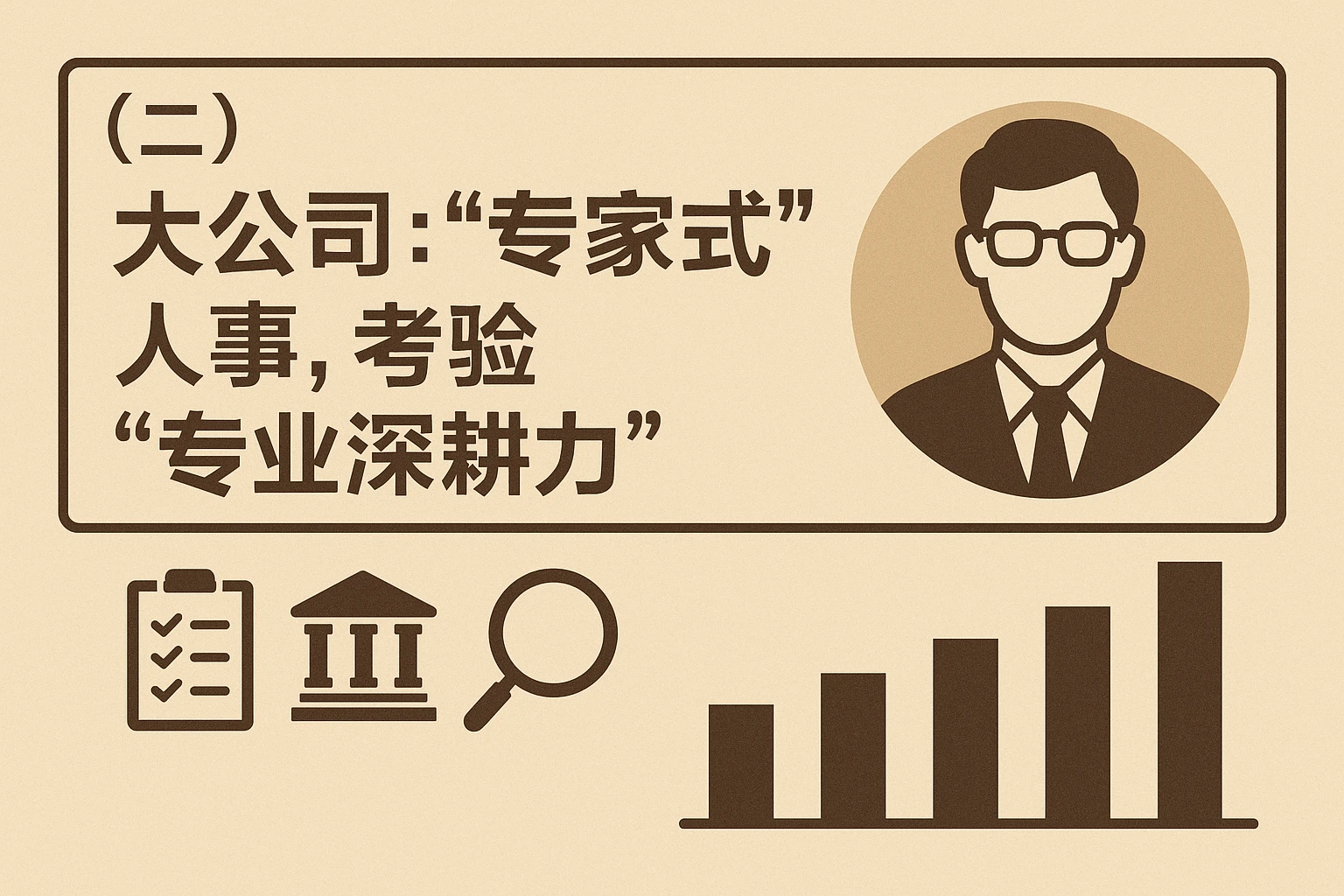 (二)大公司:“专家式”人事,考验“专业深耕力”