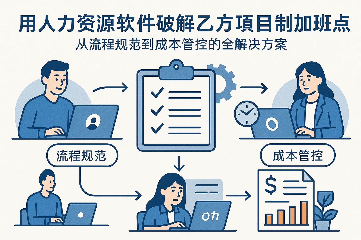 用人力资源软件破解乙方项目制加班痛点：从流程规范到成本管控的全解决方案