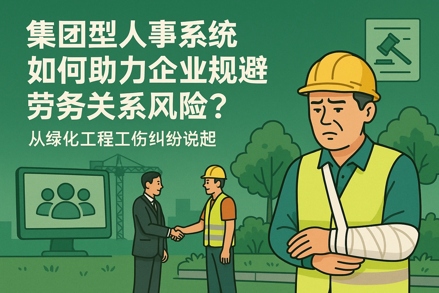 集团型人事系统如何助力企业规避劳务关系风险？从绿化工程工伤纠纷说起