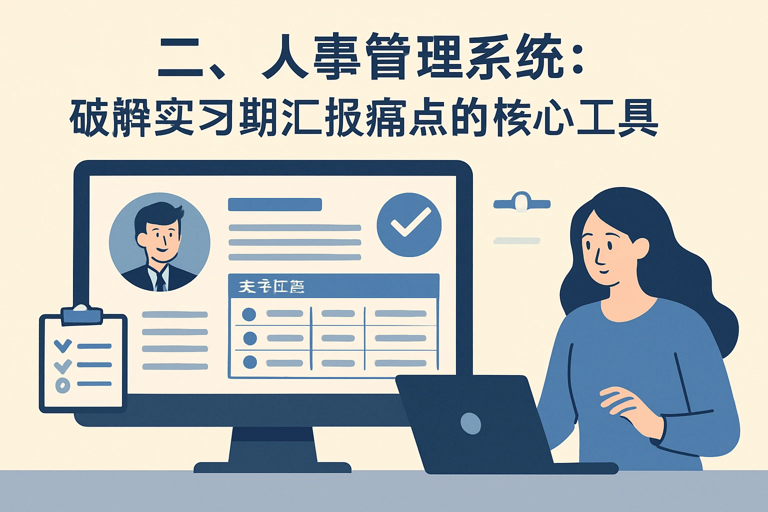 二、人事管理系统：破解实习期汇报痛点的核心工具