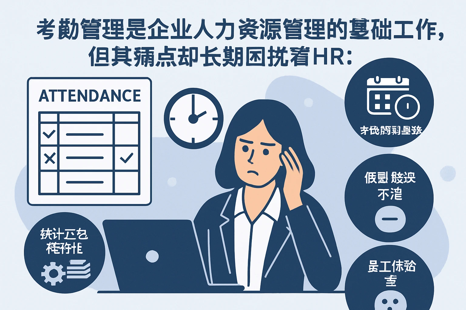 考勤管理是企业人力资源管理的基础工作，但其痛点却长期困扰着HR：