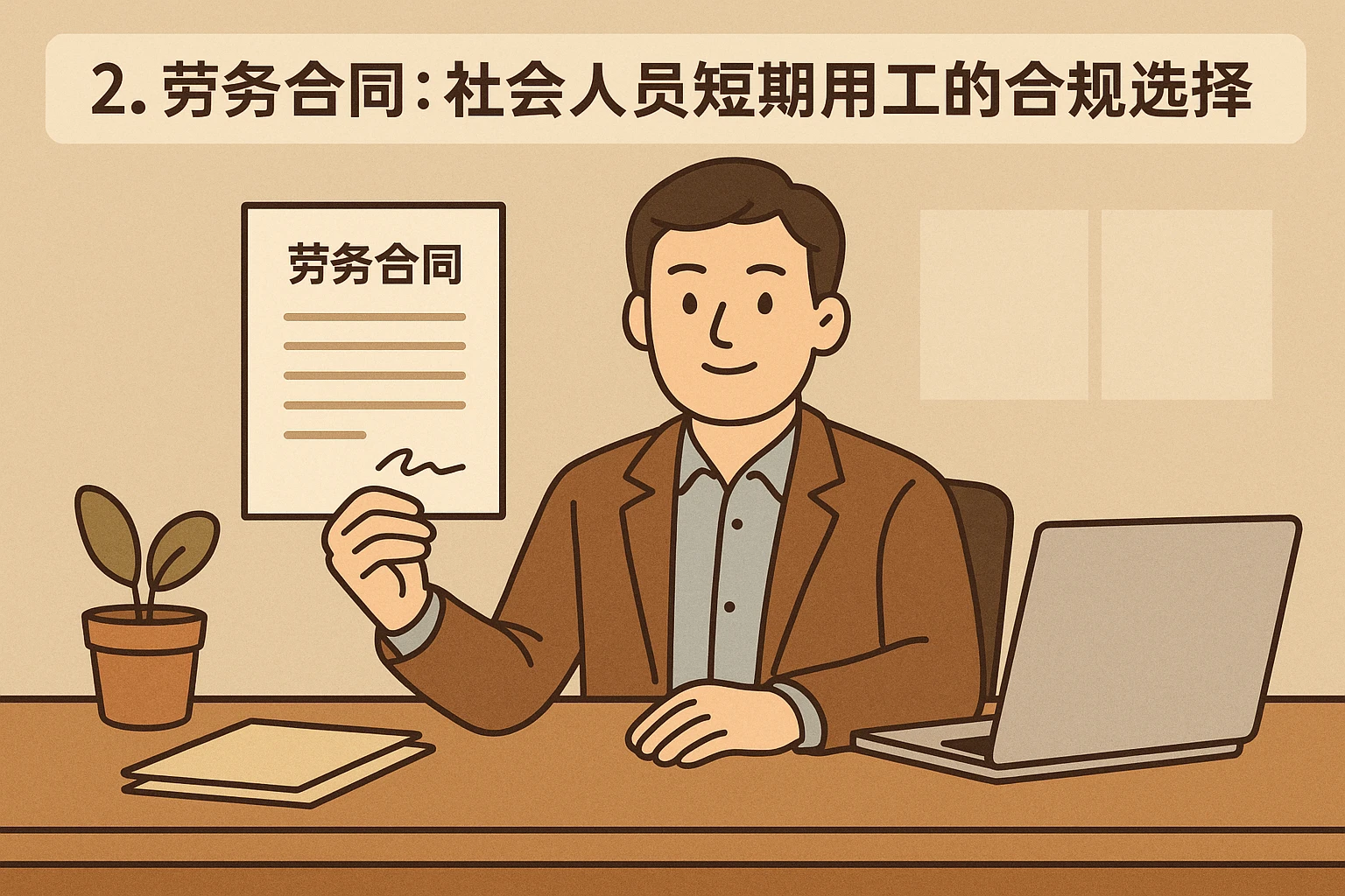 2. 劳务合同：社会人员短期用工的合规选择