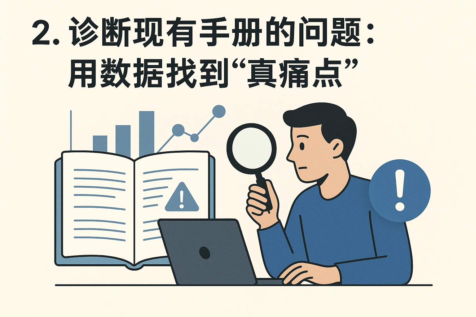 2. 诊断现有手册的问题：用数据找到“真痛点”