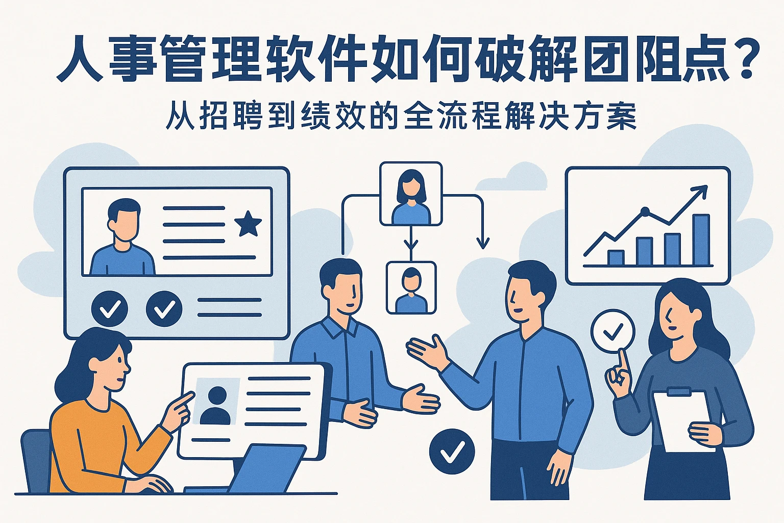 人事管理软件如何破解团队管理痛点？从招聘到绩效的全流程解决方案