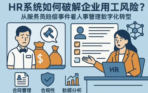 HR系统如何破解企业用工风险？从服务员赔偿事件看人事管理数字化转型