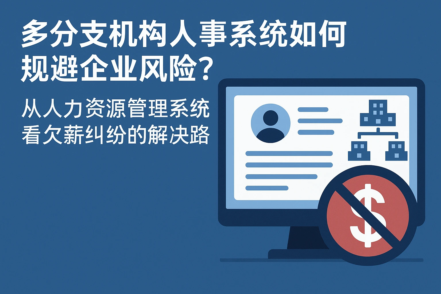 多分支机构人事系统如何规避企业风险？从人力资源管理系统看欠薪纠纷的解决路径