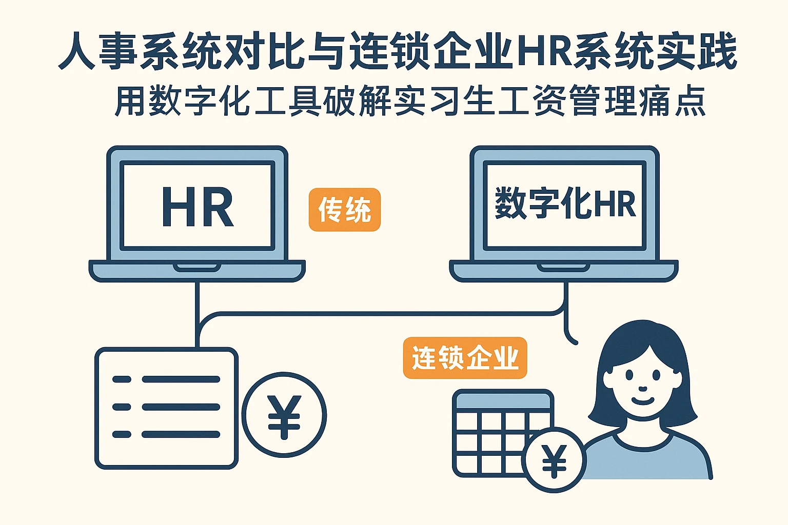 人事系统对比与连锁企业HR系统实践：用数字化工具破解实习生工资管理痛点