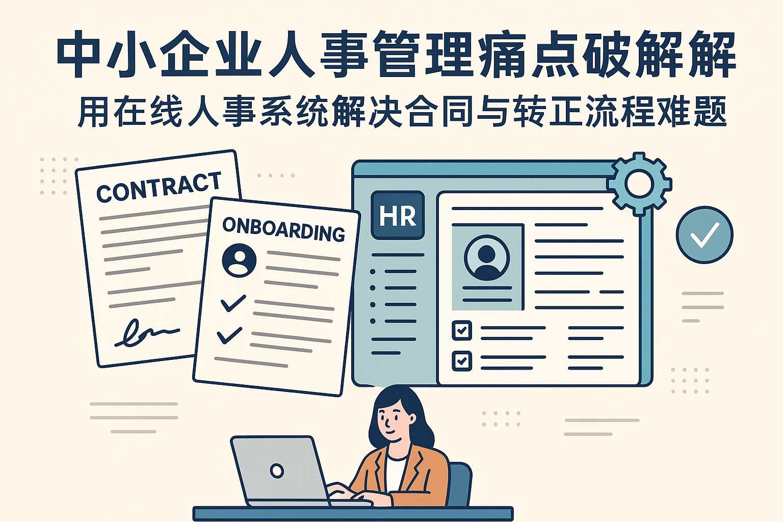 中小企业人事管理痛点破解：用在线人事系统解决合同与转正流程难题
