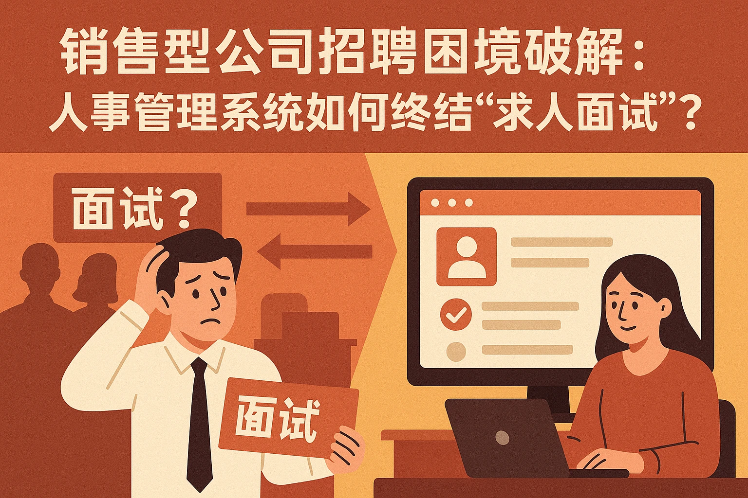 销售型公司招聘困境破解：人事管理系统如何终结“求人面试”？