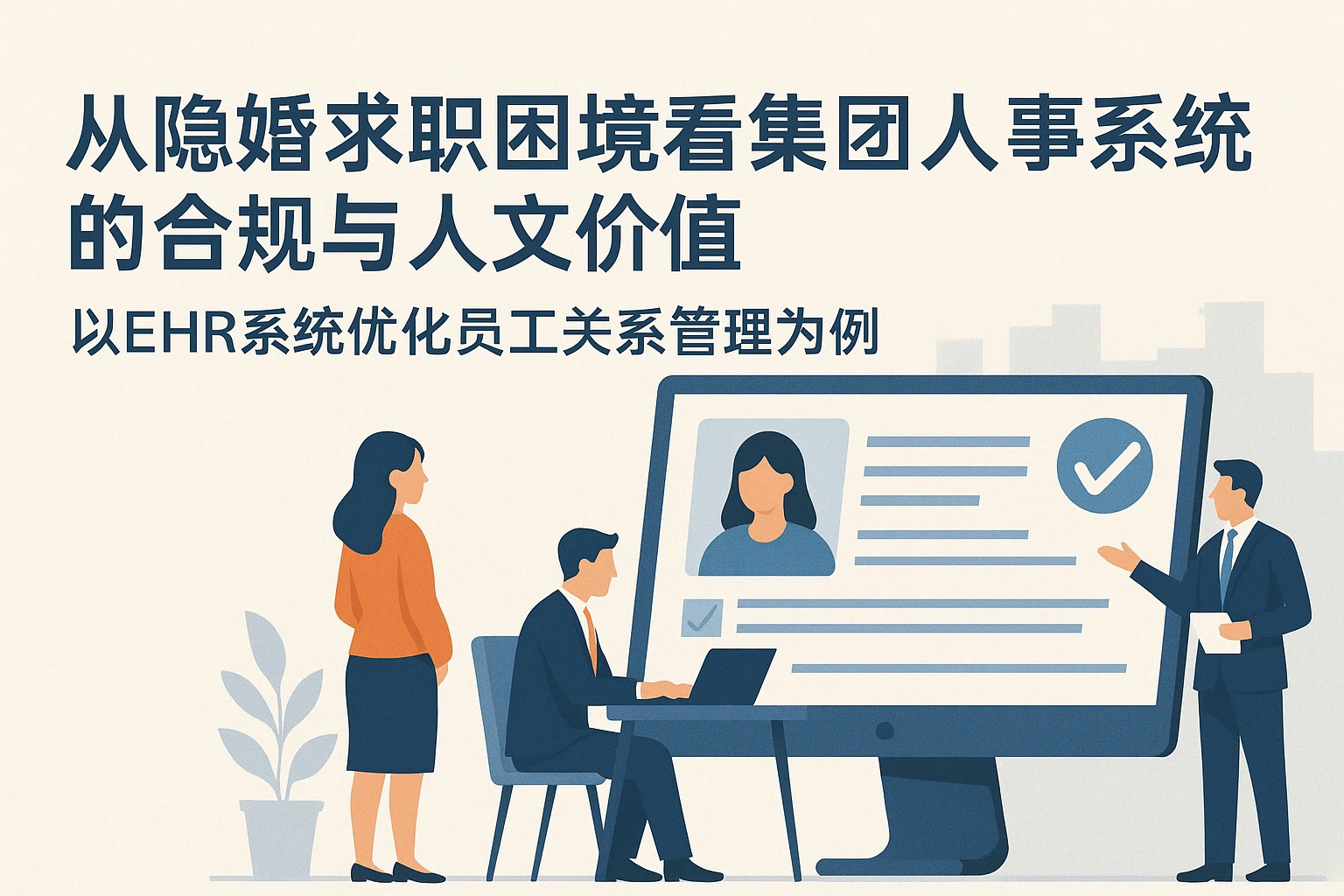 从隐婚求职困境看集团人事系统的合规与人文价值——以EHR系统优化员工关系管理为例