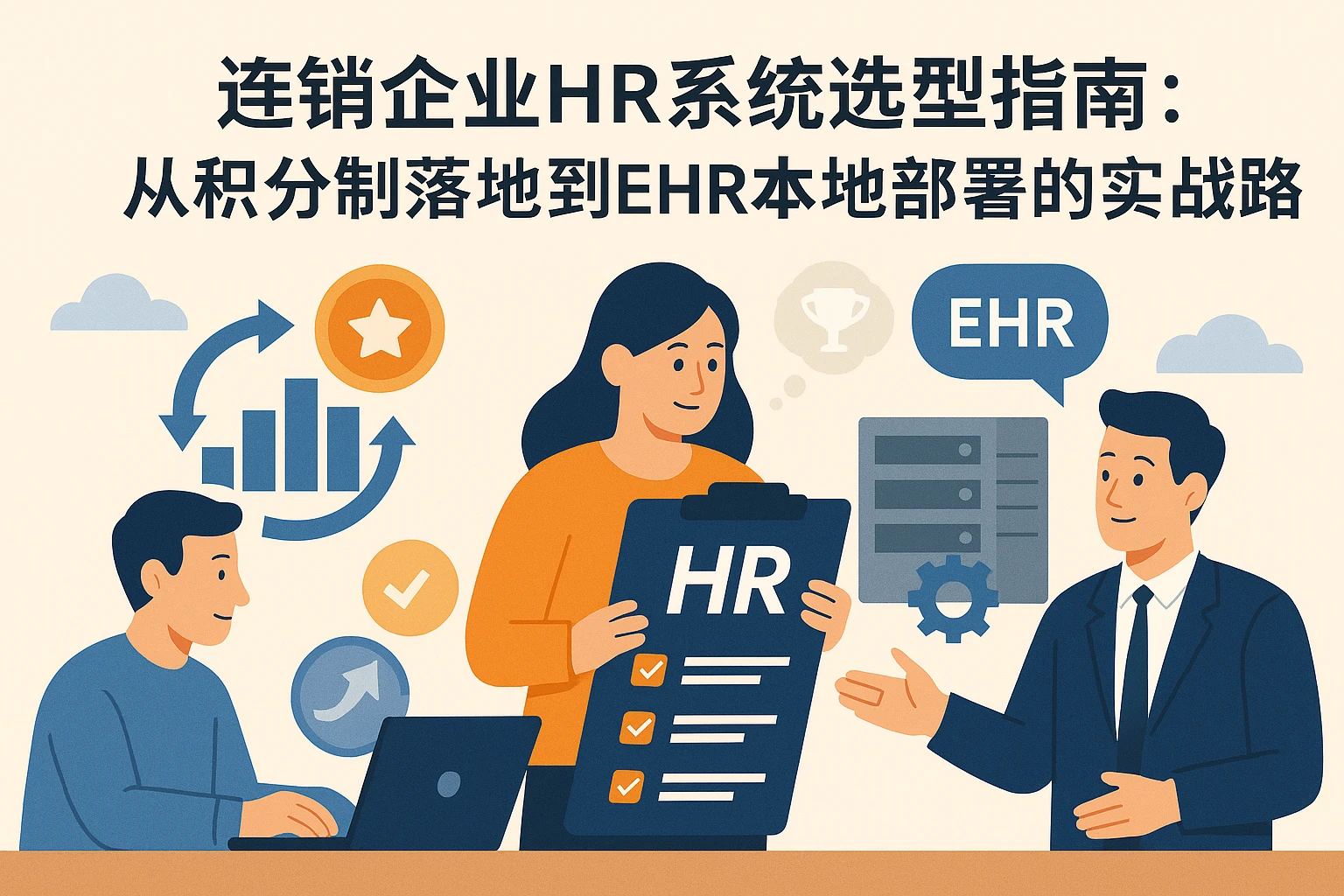 连锁企业HR系统选型指南：从积分制落地到EHR本地部署的实战路径