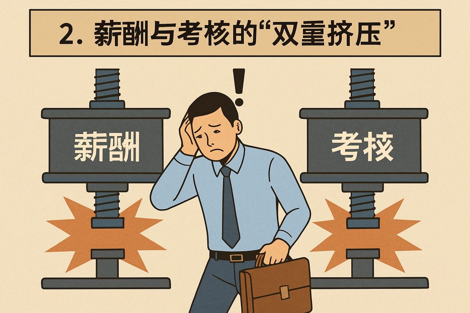 2. 薪酬与考核的“双重挤压”