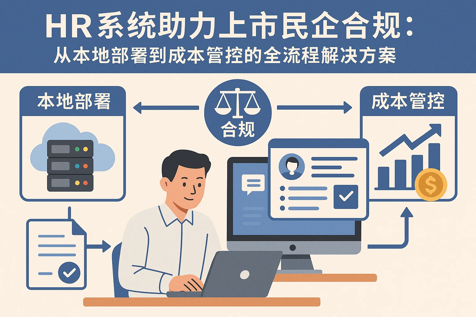 HR系统助力上市民企合规：从本地部署到成本管控的全流程解决方案