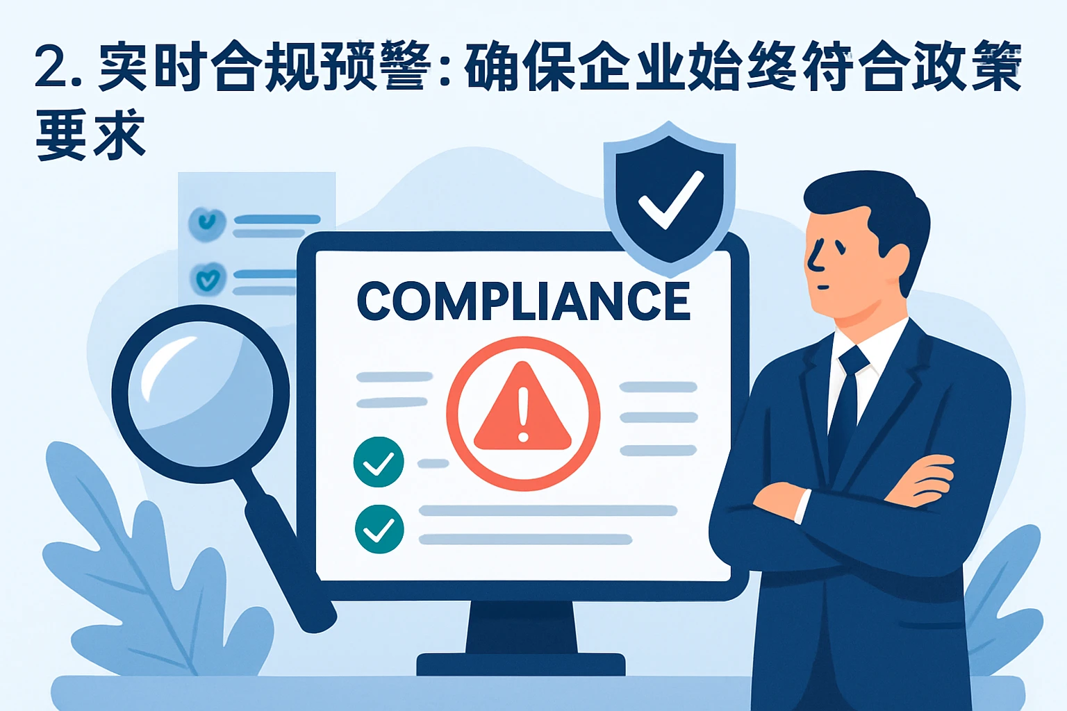 2. 实时合规预警：确保企业始终符合政策要求