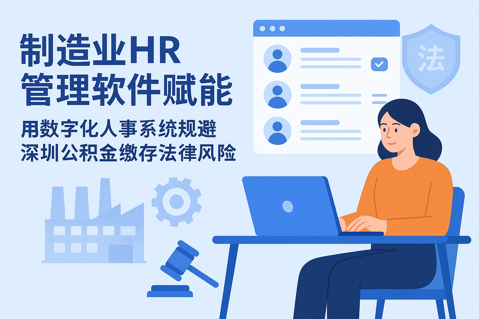 制造业HR管理软件赋能：用数字化人事系统规避深圳公积金缴存法律风险