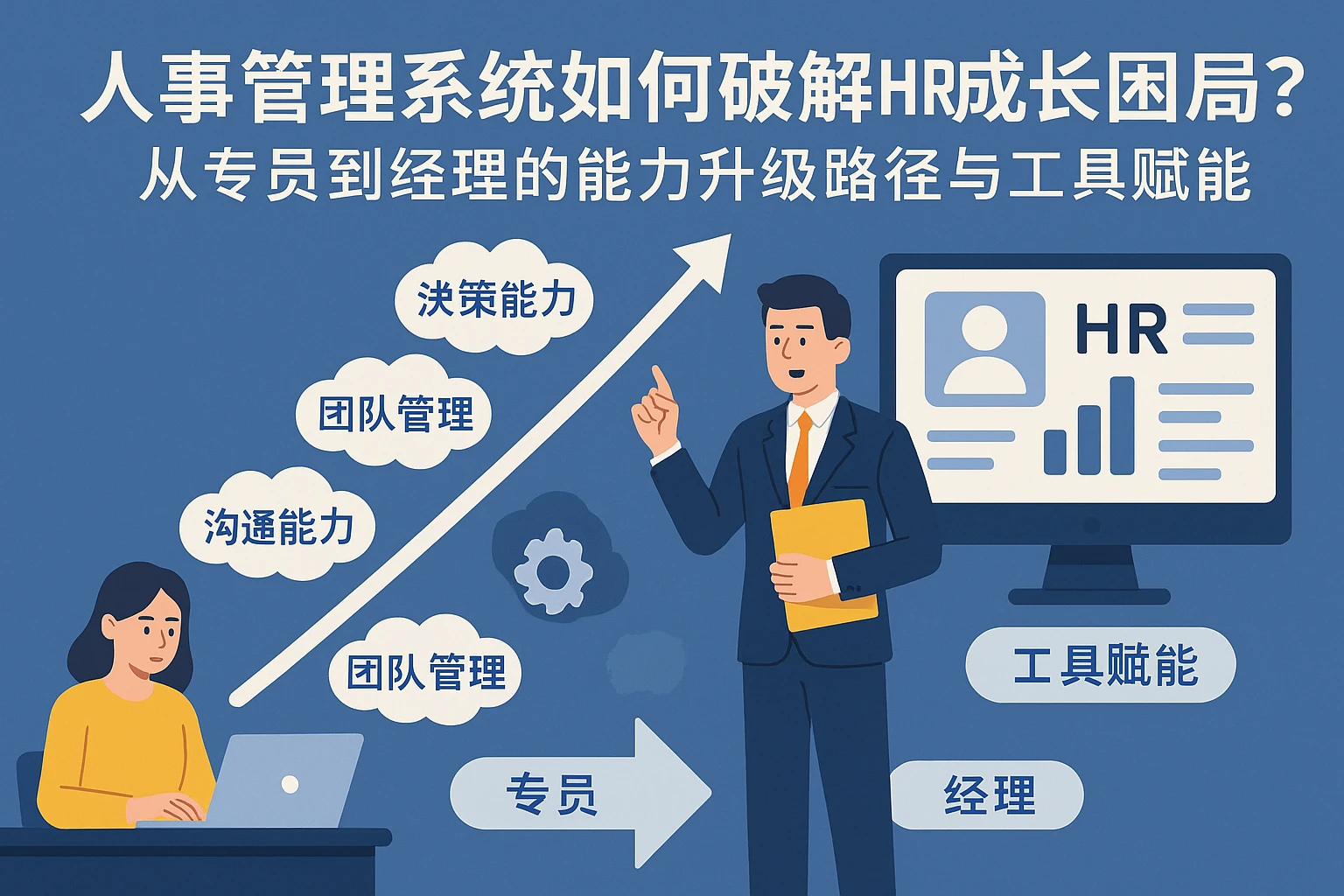 人事管理系统如何破解HR成长困局？从专员到经理的能力升级路径与工具赋能