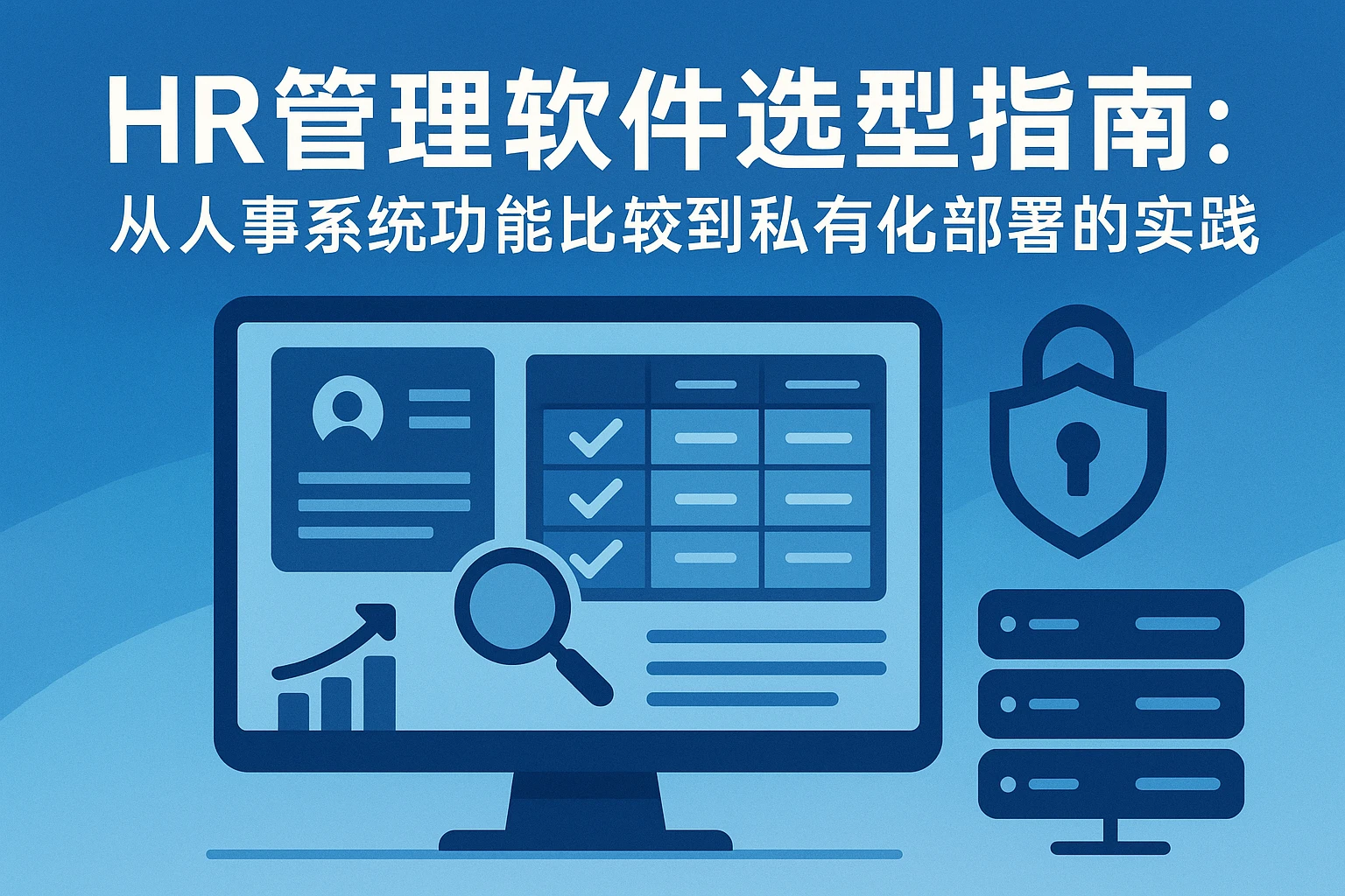 HR管理软件选型指南：从人事系统功能比较到私有化部署的实践思考