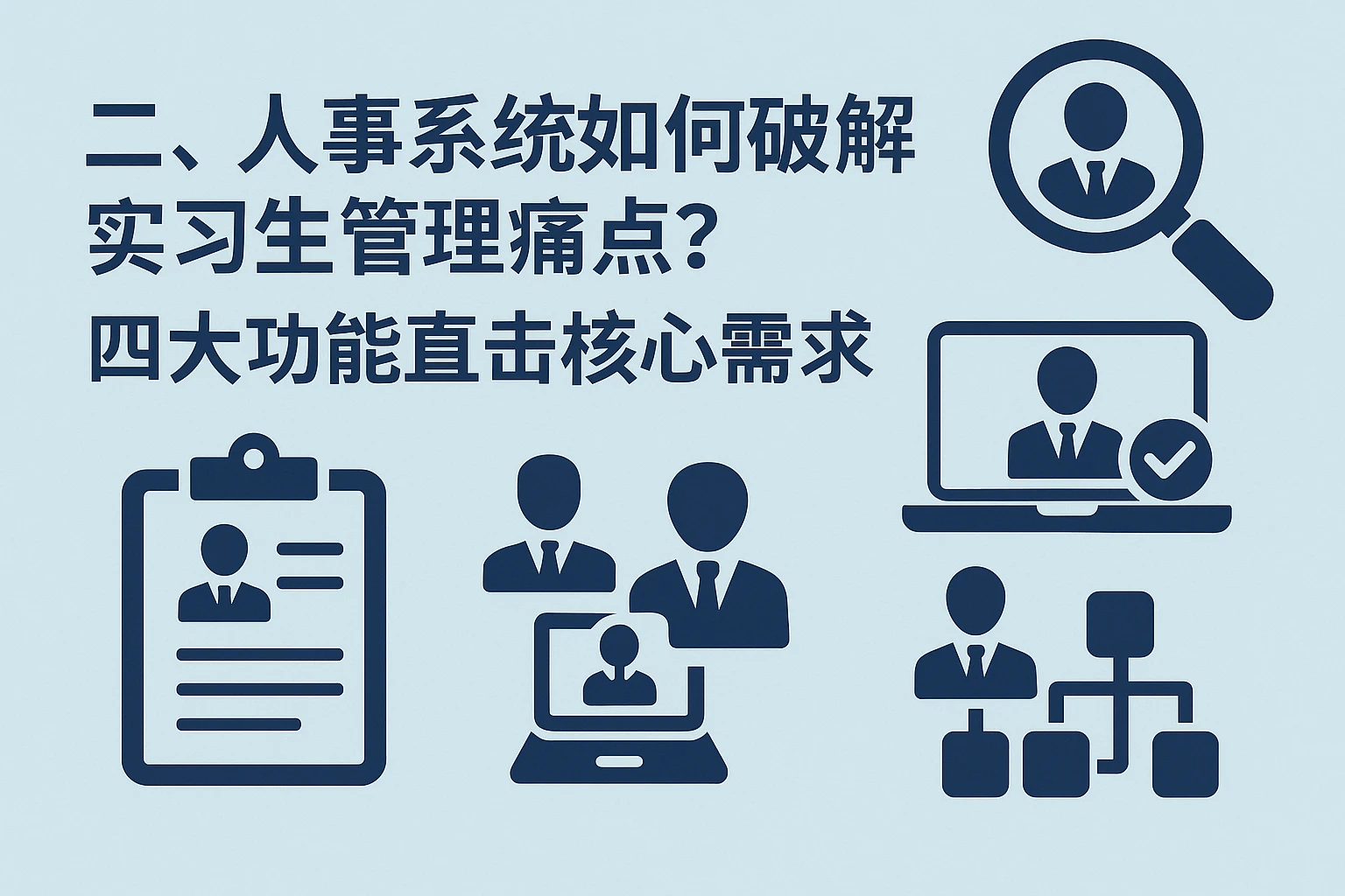 二、人事系统如何破解实习生管理痛点？四大功能直击核心需求