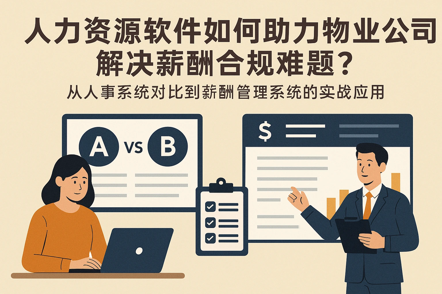 人力资源软件如何助力物业公司解决薪酬合规难题？——从人事系统对比到薪酬管理系统的实战应用