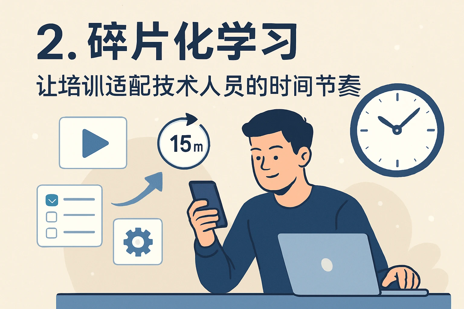 2. 碎片化学习：让培训适配技术人员的时间节奏