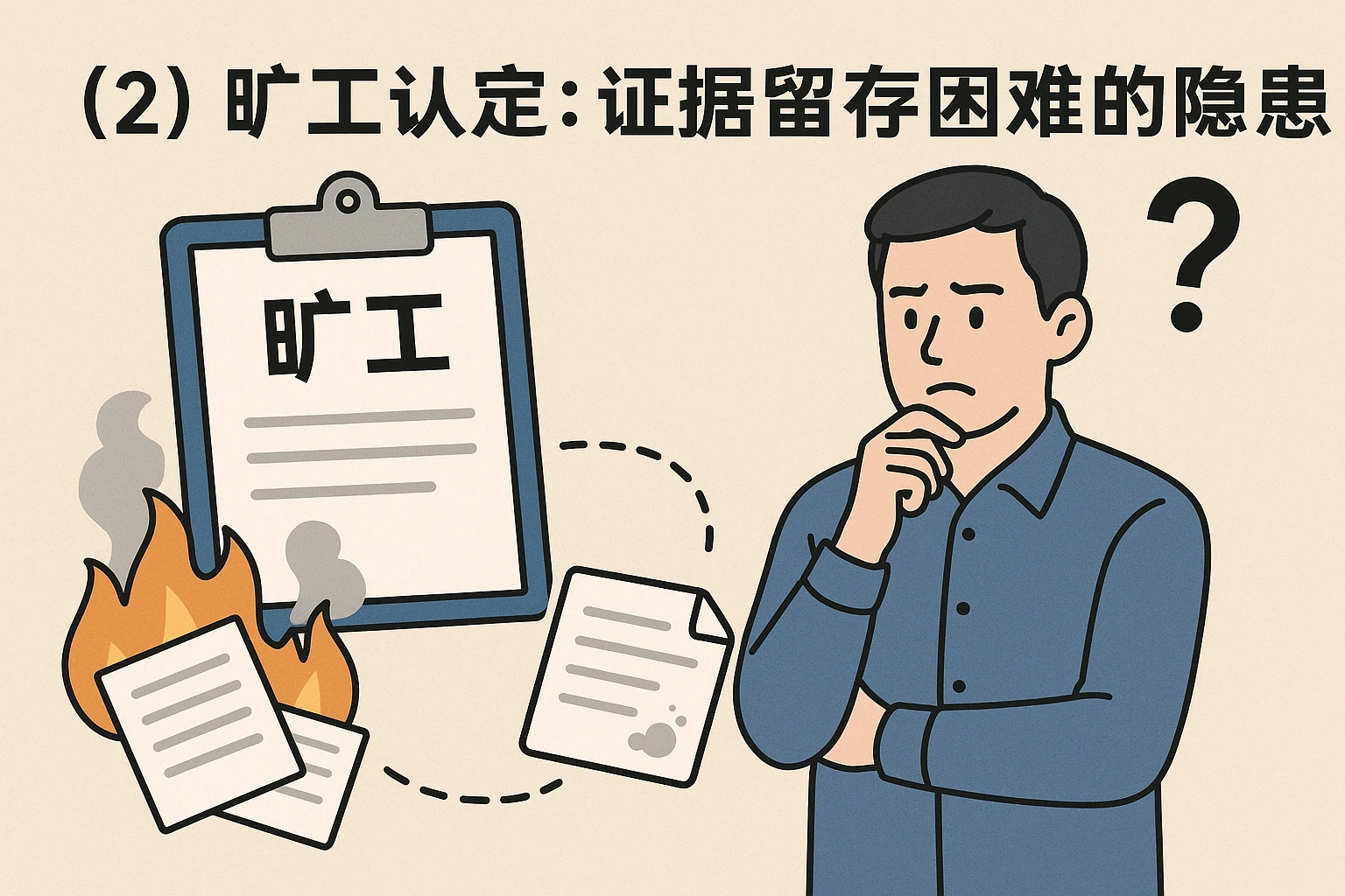 （2）旷工认定：证据留存困难的隐患