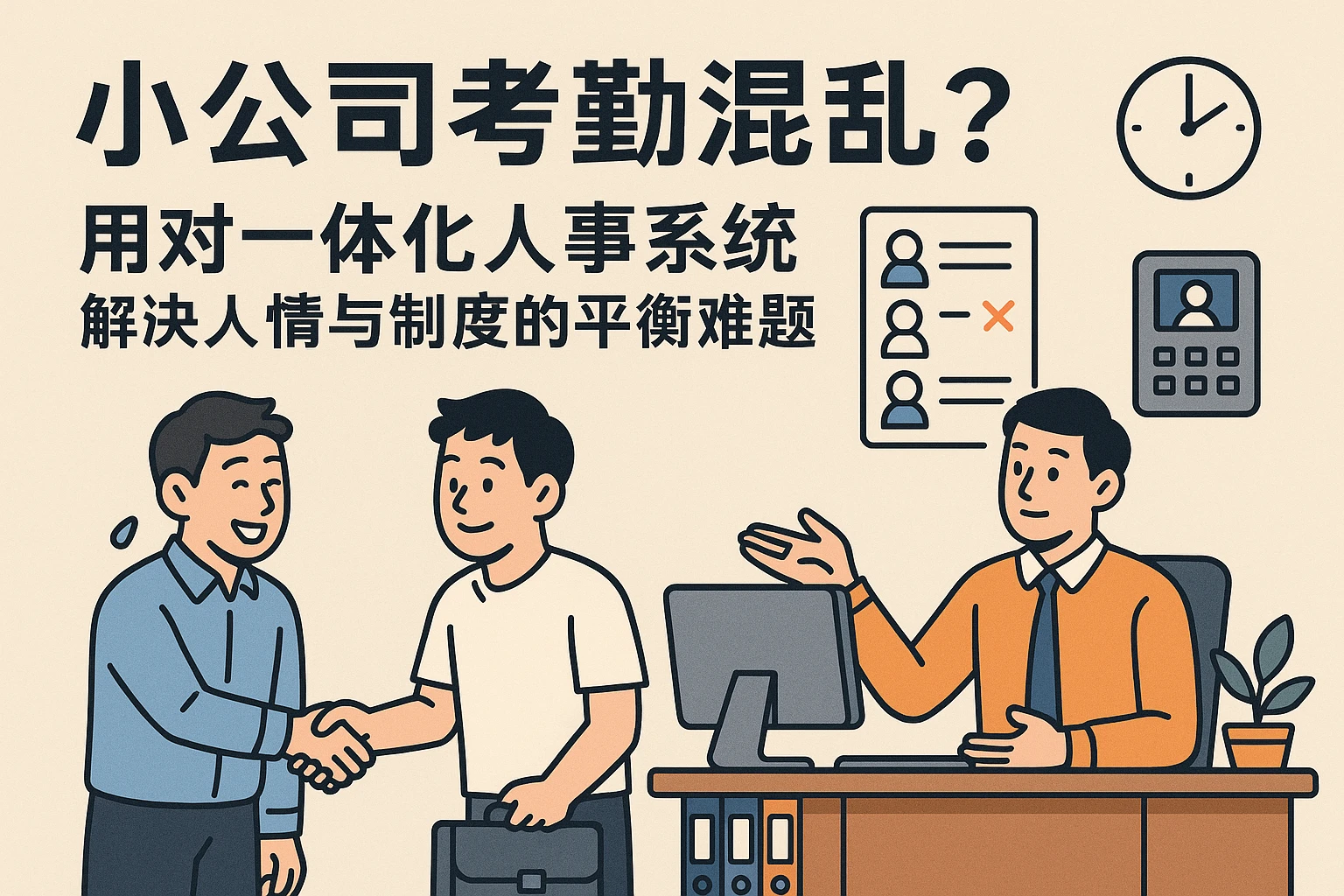 小公司考勤混乱？用对一体化人事系统，解决人情与制度的平衡难题