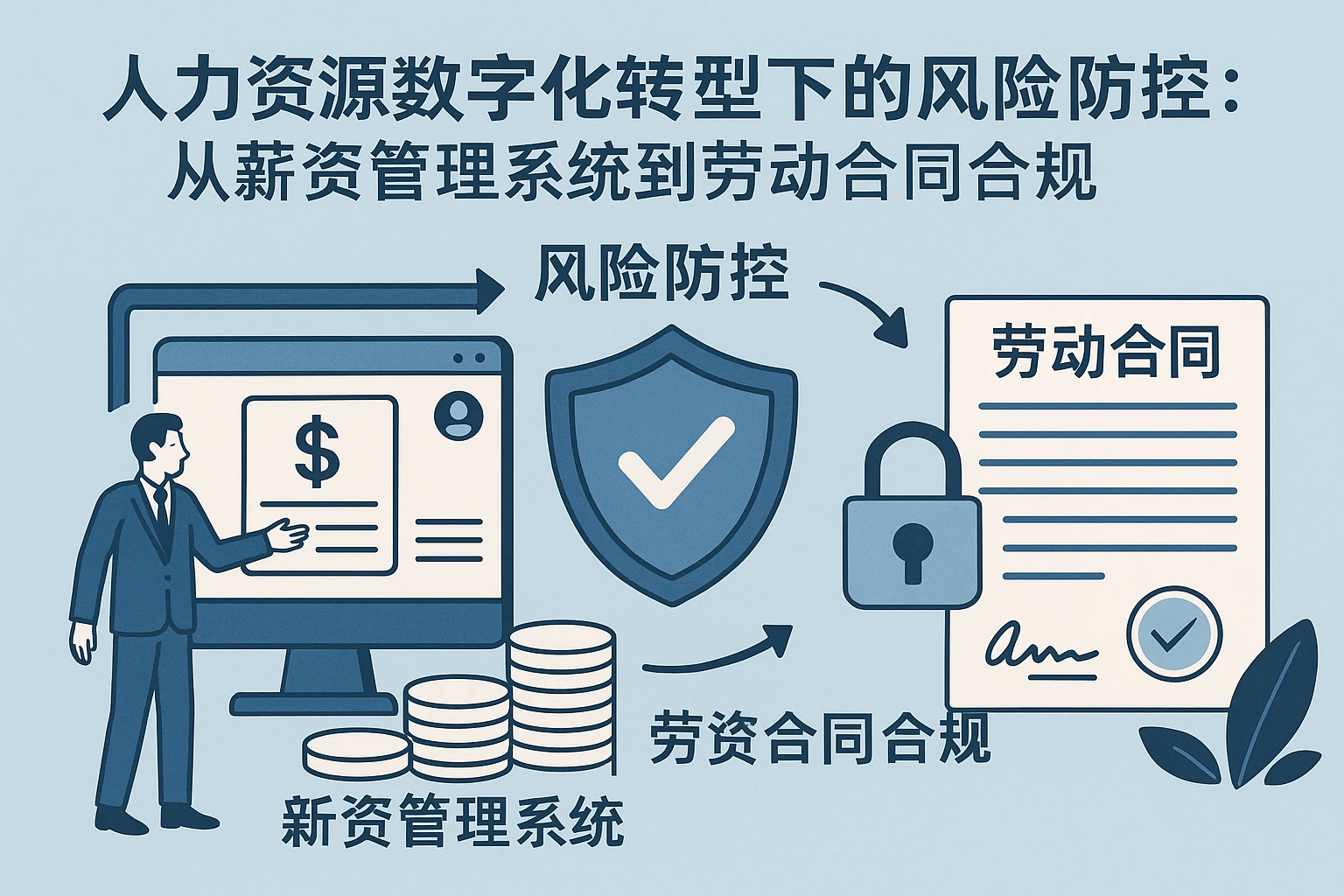 人力资源数字化转型下的风险防控：从薪资管理系统到劳动合同合规