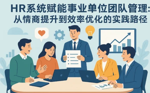 HR系统赋能事业单位团队管理：从情商提升到效率优化的实践路径