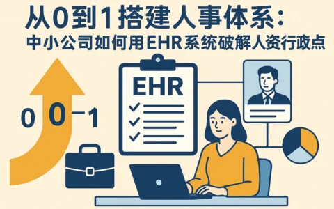 从0到1搭建人事体系:中小公司如何用EHR系统破解人资行政痛点