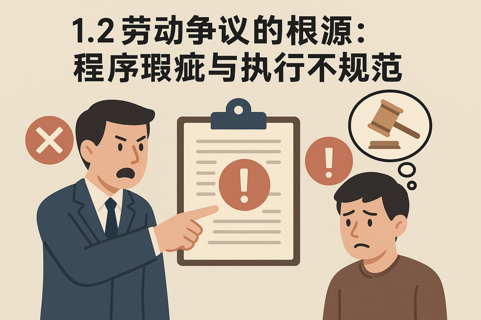 1.2 劳动争议的根源：程序瑕疵与执行不规范
