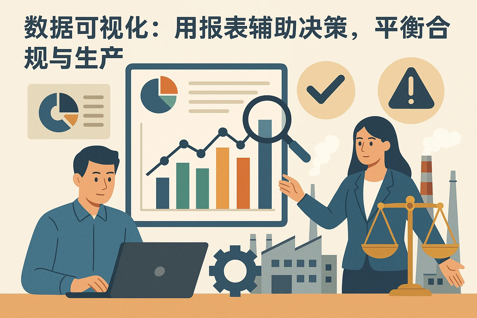 2. 数据可视化：用报表辅助决策，平衡合规与生产