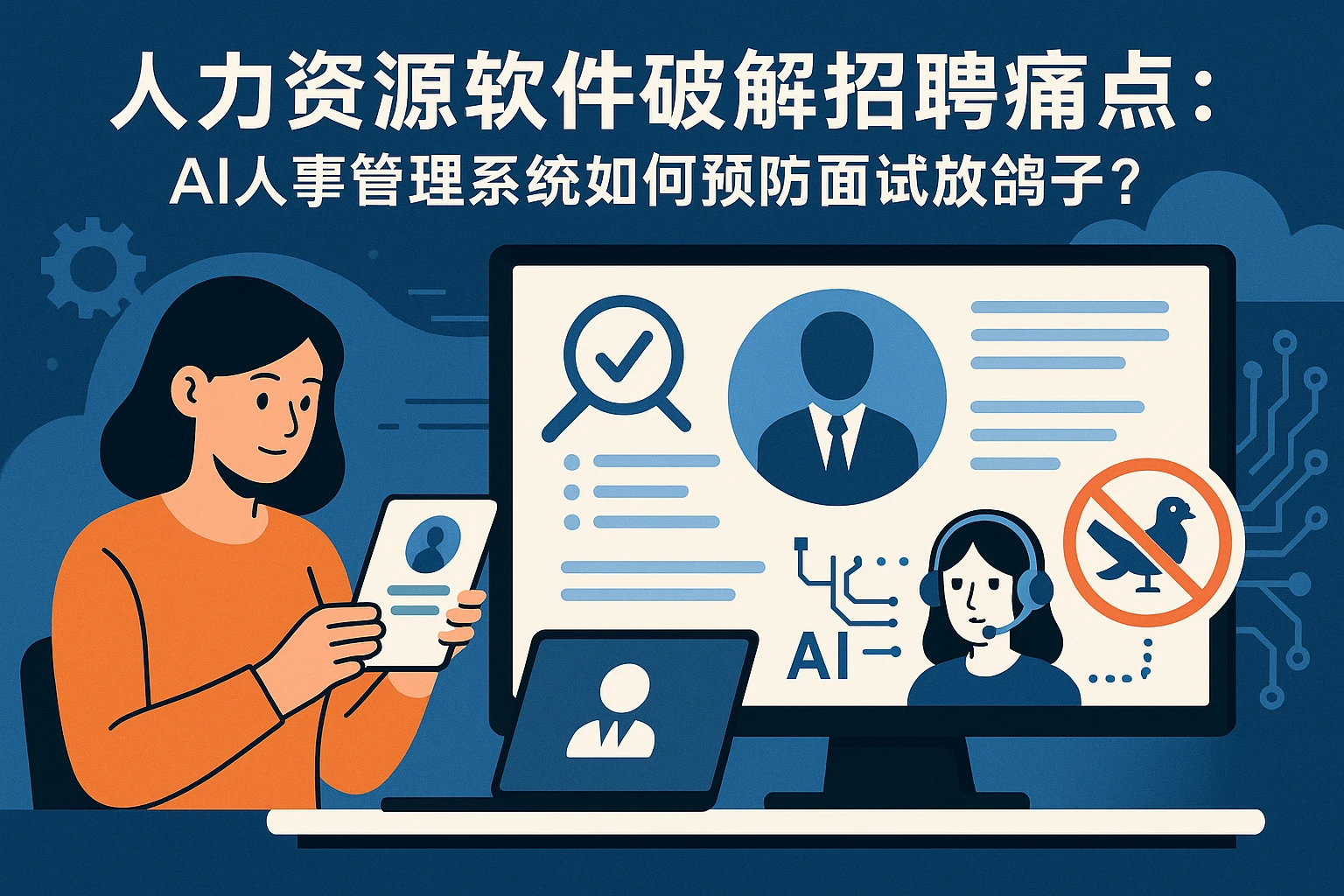 人力资源软件破解招聘痛点：AI人事管理系统如何预防面试放鸽子？