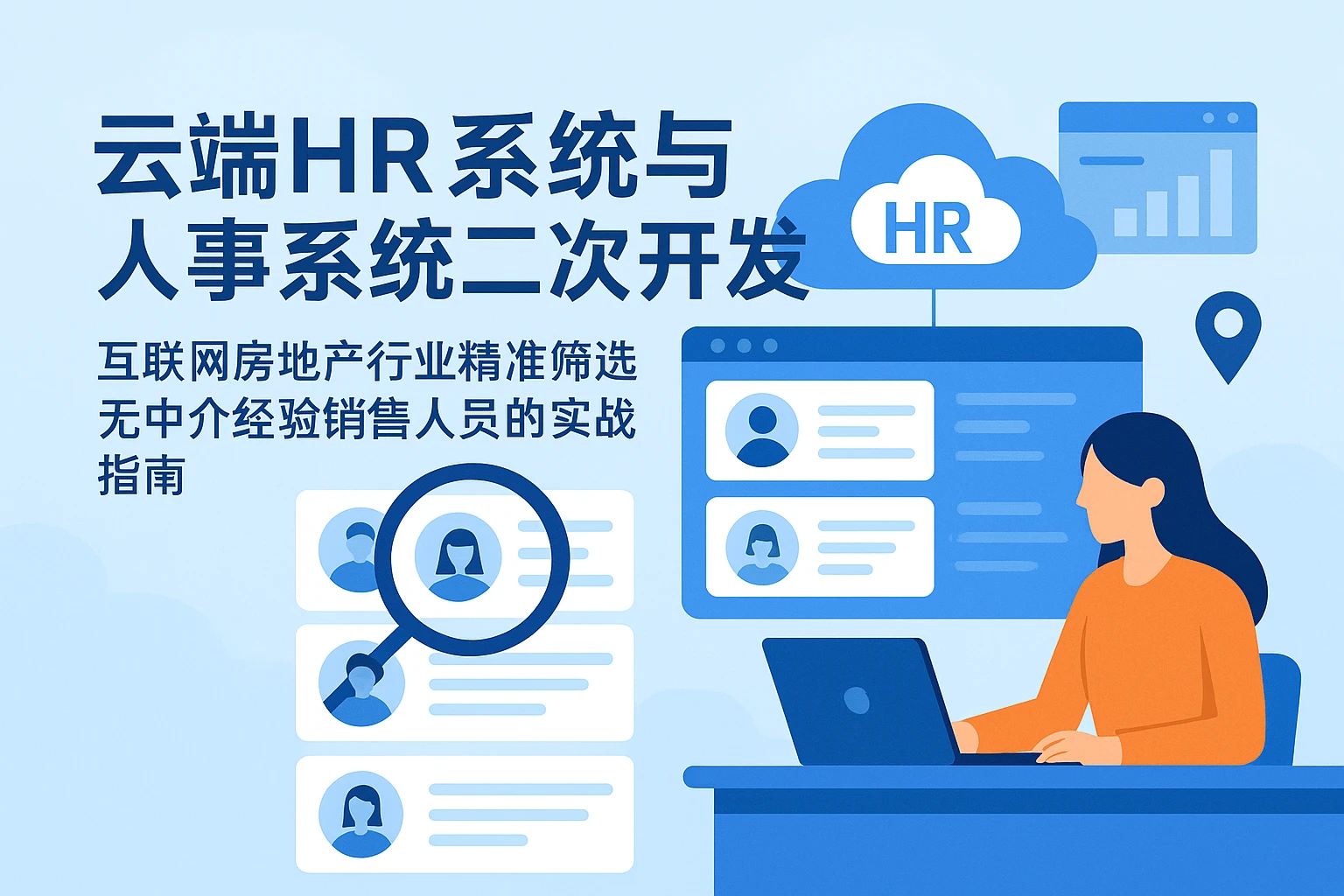 云端HR系统与人事系统二次开发：互联网房地产行业精准筛选无中介经验销售人员的实战指南