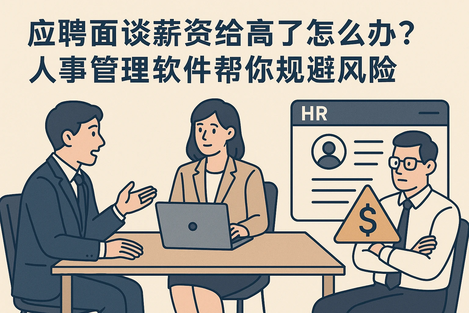 应聘面谈薪资给高了怎么办？人事管理软件帮你规避风险