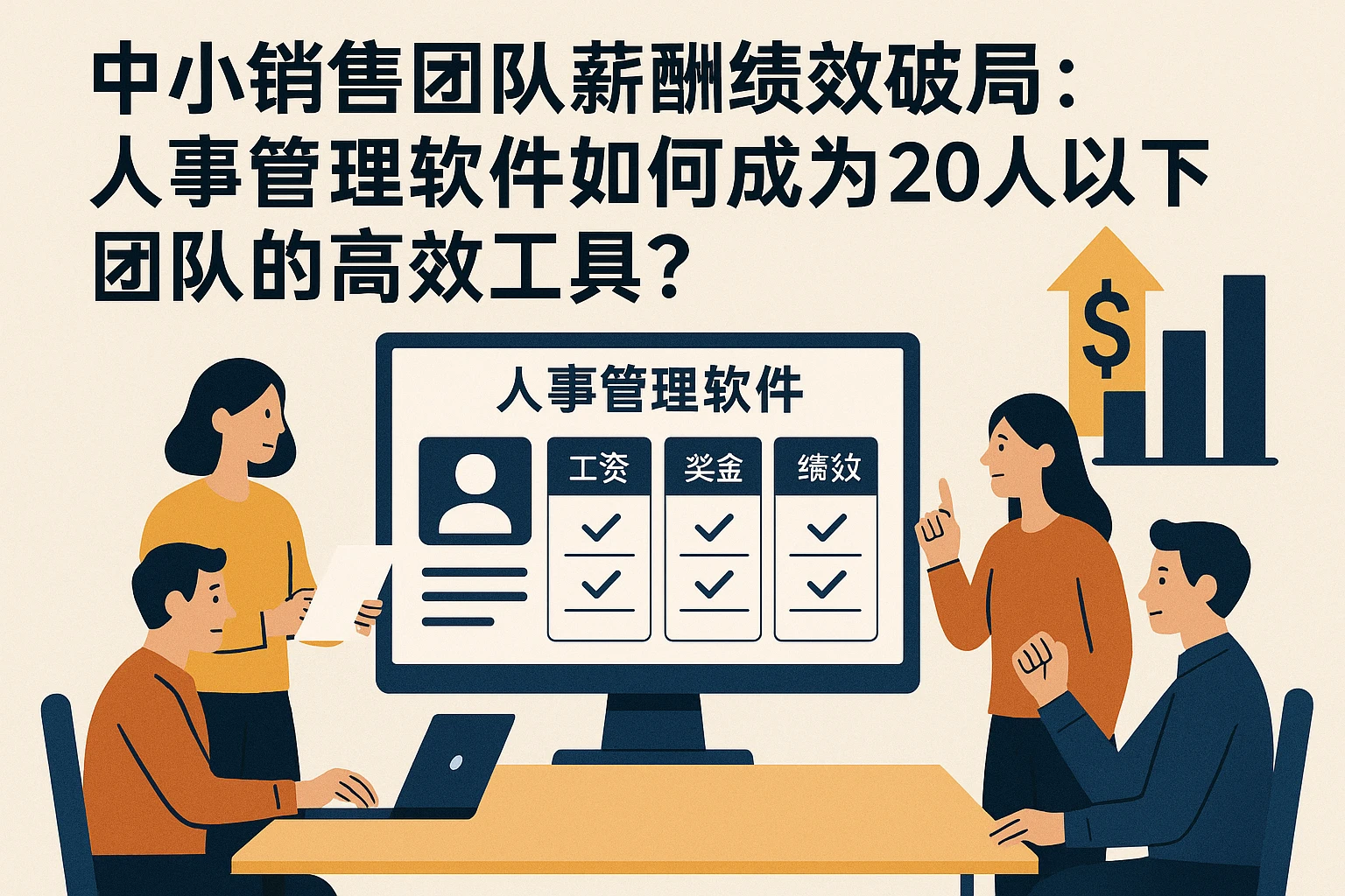 中小销售团队薪酬绩效破局：人事管理软件如何成为20人以下团队的高效工具？