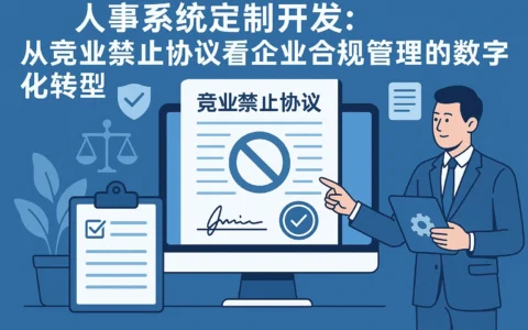 人事系统定制开发：从竞业禁止协议看企业合规管理的数字化转型