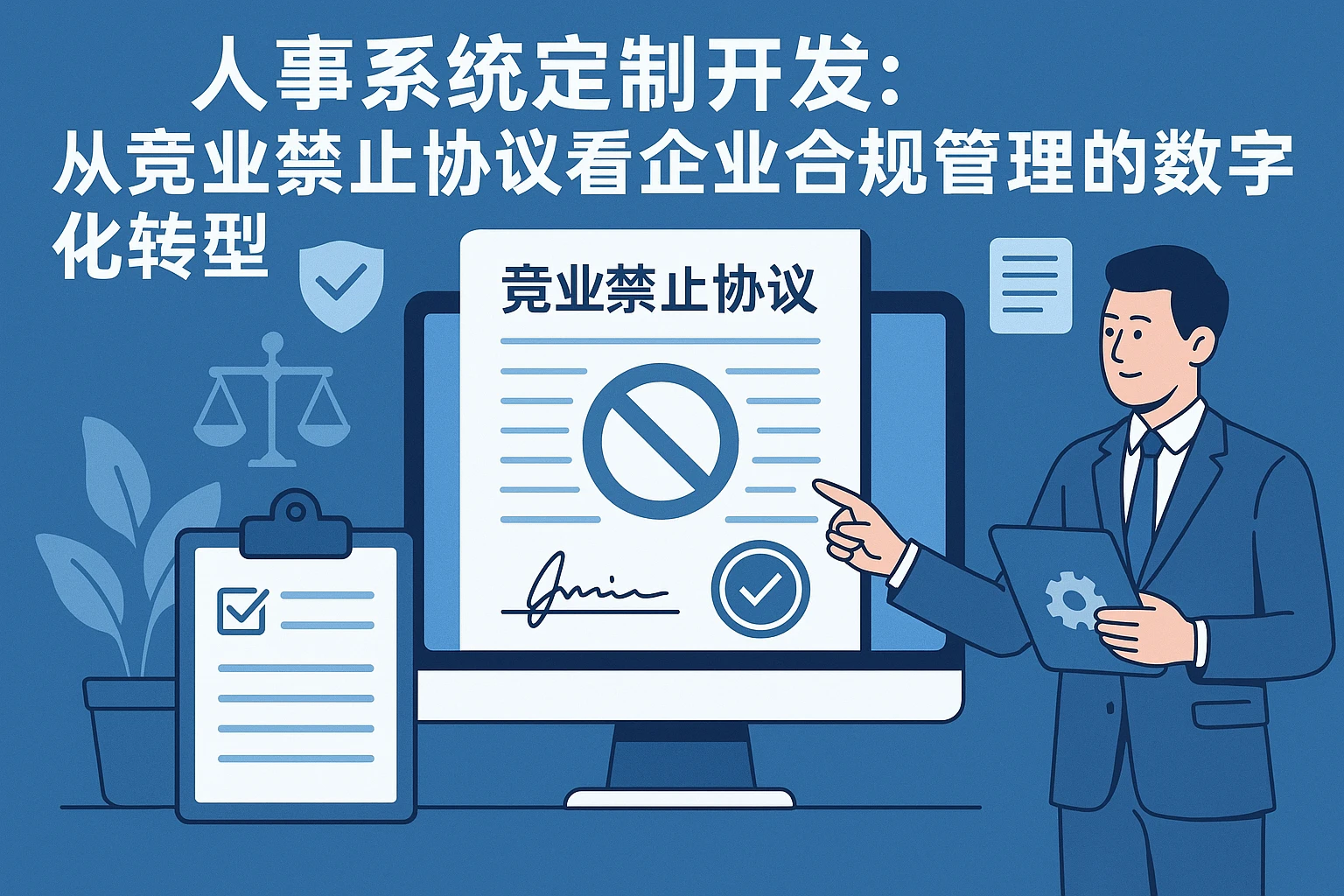 人事系统定制开发：从竞业禁止协议看企业合规管理的数字化转型